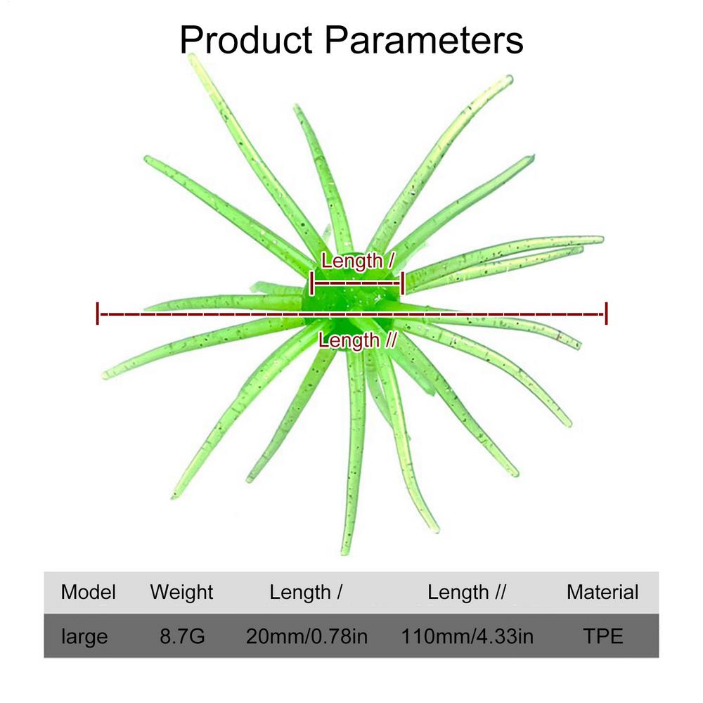 Fishing Lures Realistic Beginner Friendly Soft Floating Simulation Sea Urchin Bait For Fresh Water Saltwater Lake River Sea