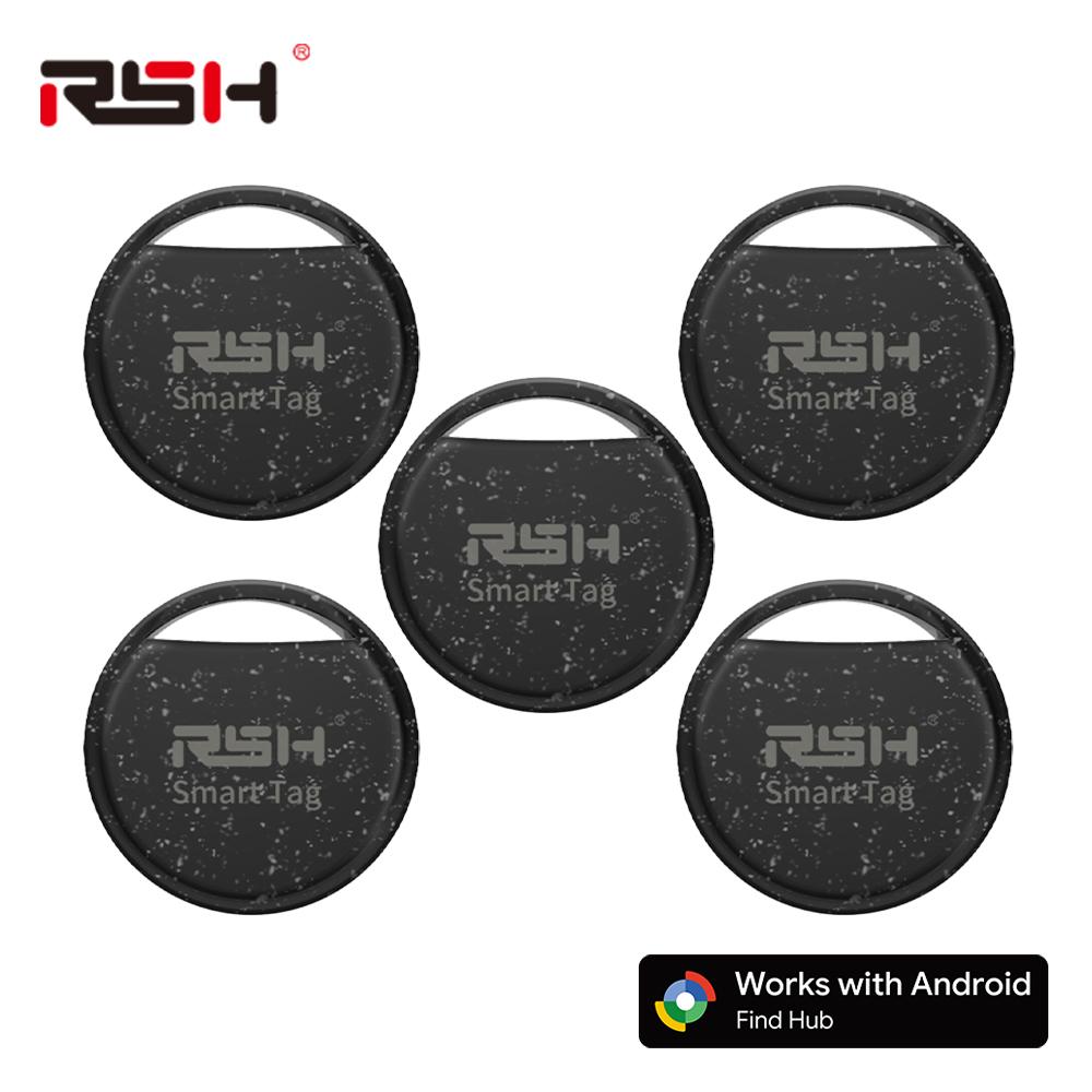 RSH 5pcs Security Anti-Loss GPS Tracker Android Locator for Xiaomi Global Postioning Kids Bag Wallet Car Finder Google Certified 5