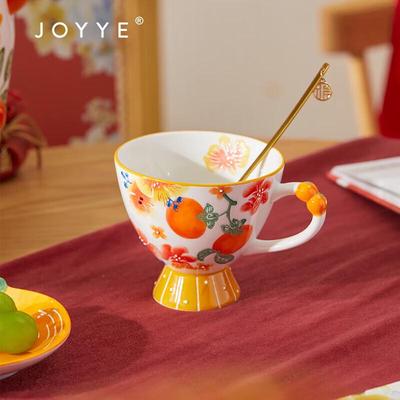 Подарочный набор JOYYE: Кружка «Золотая хурма» с ложкой