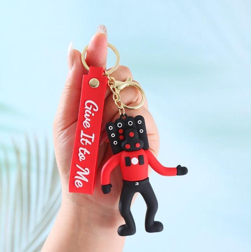 Брелок Скибиди Туалет Skibidi Toilets Титан Спикермен фигурка игрушка для ключей, рюкзака, сумки 8,5 см