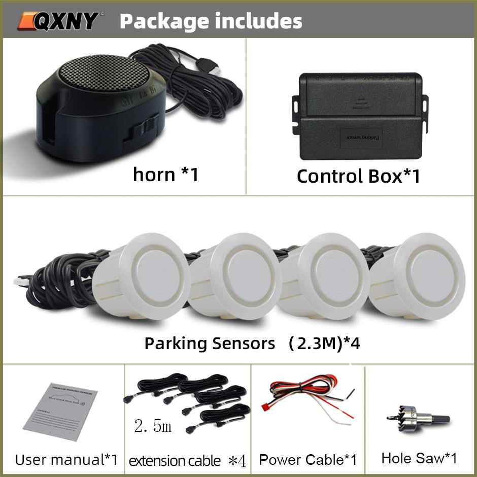 Профессиональный комплект датчиков парковки спереди автомобиля, система помощи водителю парктроника, громкость зуммера, регулируемая, универсальная