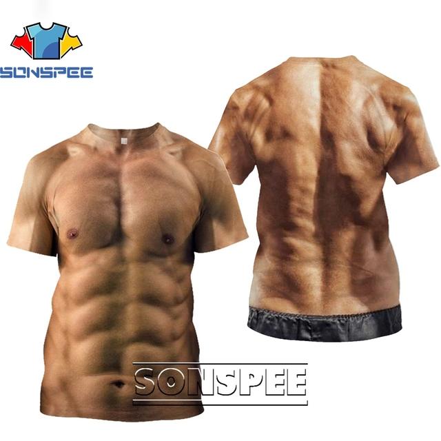 SONSPEE футболка с принтом «волосы на груди», «лицо обезьяны», забавная, в стиле Харадзюку, повседневные мужские и женские топы большого размера с короткими рукавами