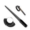 3-piece Ring Measuring Tool Set 1-15 U.S. Size Measuring Stick 0-13 Black American Degrees Rings for Diy Measurement