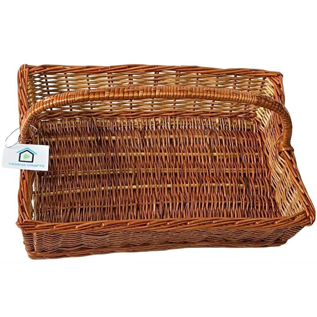Basket with Handle Hamper Packing Chocolate Dry Fruit Wedding Cloth Packing Gifting Basket Size 18x12x5 inch.(Extra Large)