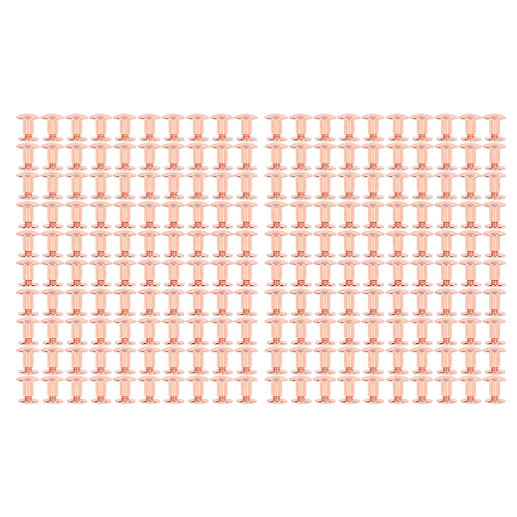 200 комплектов винтов для переплета книг Высокая твердость Изогнутые поверхности Гальваническая обработка Переплет книг