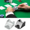 1 Deck Acrylic Playing Card Dealing Shoe Pokers Dealer Playing Card Shuffler for Standard Size Pokers Deck Easy Use