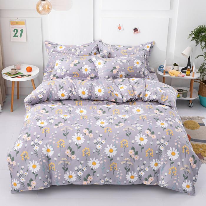 Пододеяльник из кашемира с начесом и принтом растений 2025