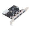 Карта расширения USB 3.0 PCI Express Поддержка системы Windows 2000 5 Гбит/с 4 порта Сверхвысокая скорость для настольного ПК