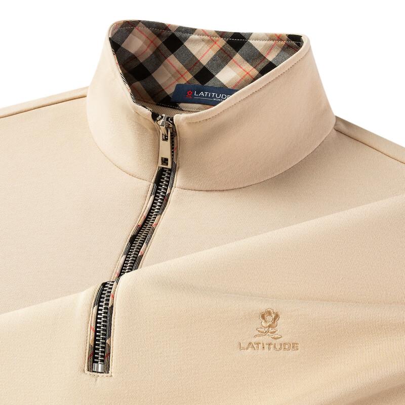 Мужской свитшот MONTAGUT с вышивкой на воротнике поло