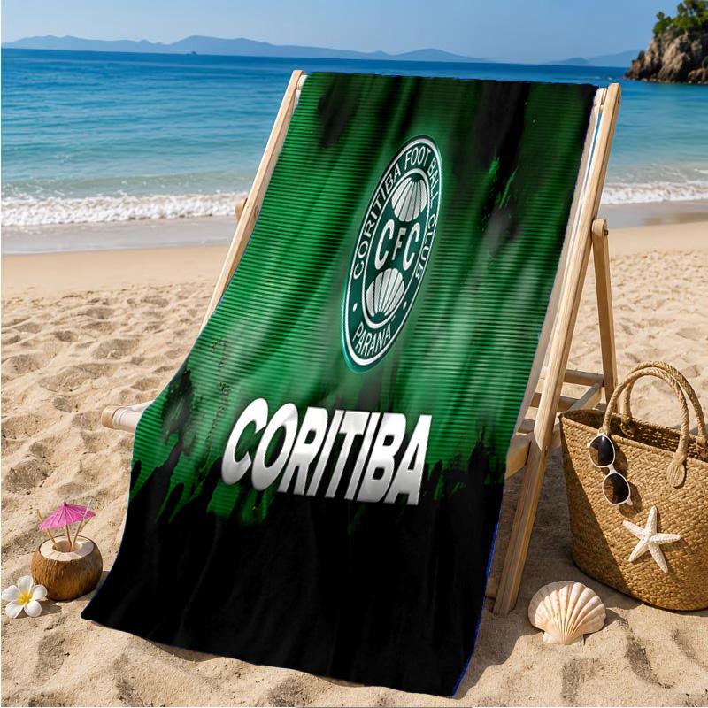 Coritiba Football Club Return Beach Towel Microfiber Beach Towel, Lightweight and Quick-Dry, for Summer Travel, Swimming Pool Fan Birthday Gift