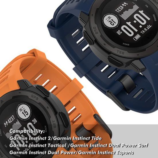 Ремешок для часов Удобный ремешок для смарт-браслета Мягкий силиконовый сменный ремешок для Garmin Instinct