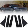 FZJDSD Glossy Black 6Pcs Pillar Posts Door Window Trim Compatible With Chevy Impala 2014 2015 2016 2017 2018