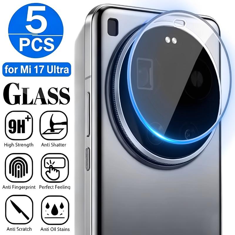 1/3/5PCS HD Tempered Glass Camera Protector for Xiaomi 17 Ultra Back Cover Lens Glass 3D Curved Camera Films for Mi 17Ultra 4
