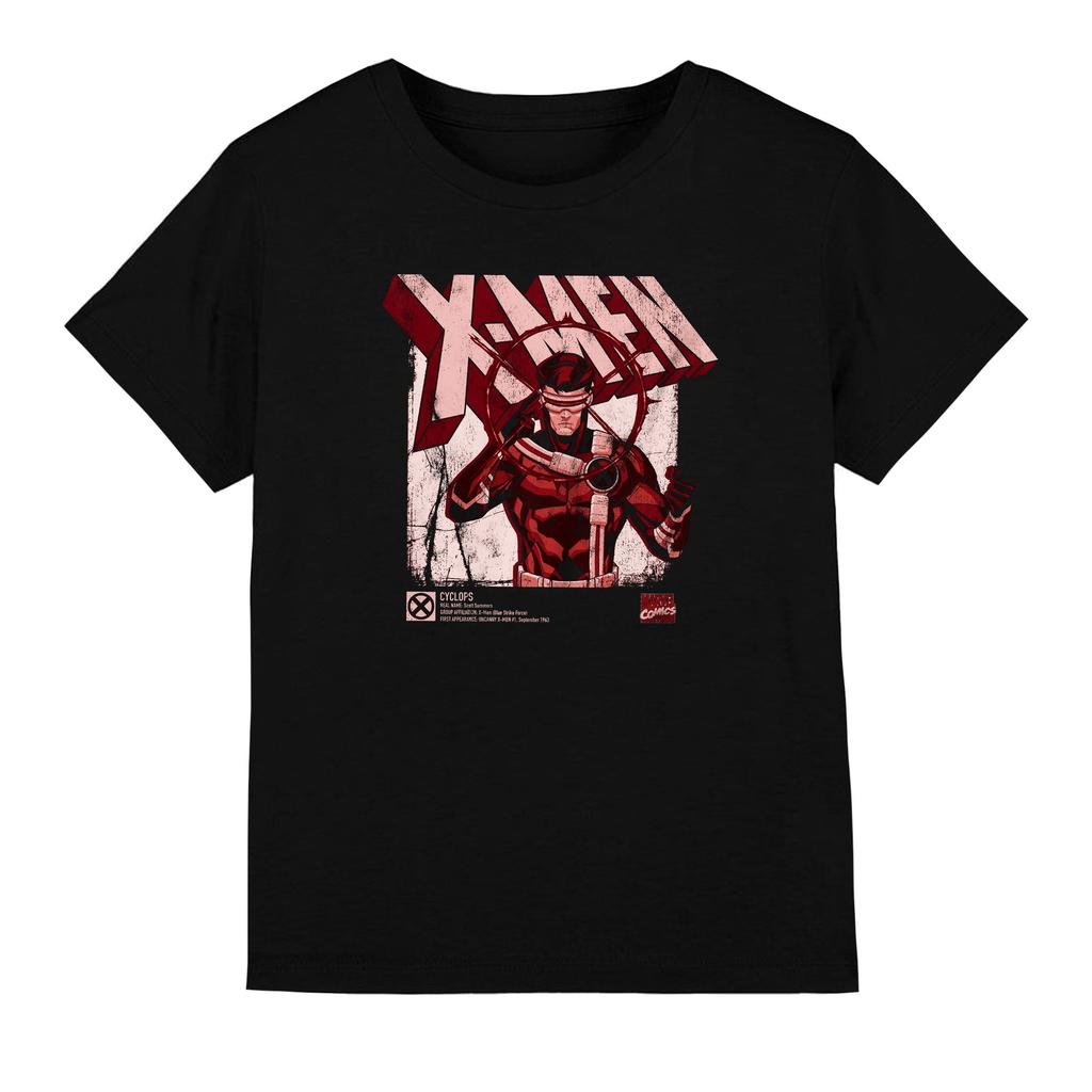 Marvel Детская/Подростковая футболка с инфографикой «Люди Икс: Циклоп»