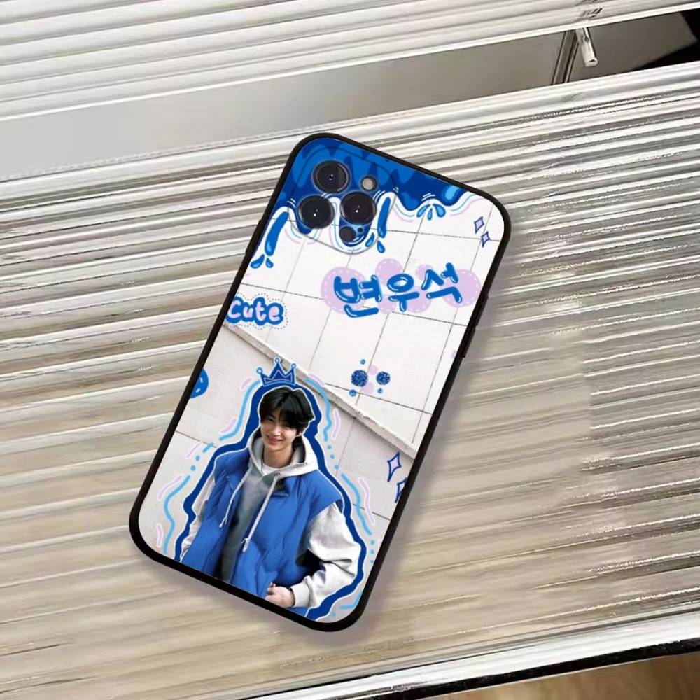 Чехол для телефона с изображением корейского актера Пён У Сок для iPhone 17,16,15,14,13,12,11 Plus,Pro Max,XS, Мягкий силиконовый черный чехол