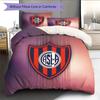 Club Atlético San Lorenzo de Almagro Pattern Bedding Quilt Set  Home Decoration  Gift (1 * duvet cover + 2 * pillowcase  without core)