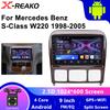 For Mercedes Benz S Class W220 S280 S320 S350 S400 S430 S500 S600 AMG 1998-2005 Android Multimedia Car Player Radio GPS Video