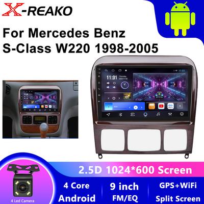 Для Mercedes Benz S Class W220 S280 S320 S350 S400 S430 S500 S600 AMG 1998-2005 Android Мультимедийный Автомобильный Плеер Радио GPS Видео