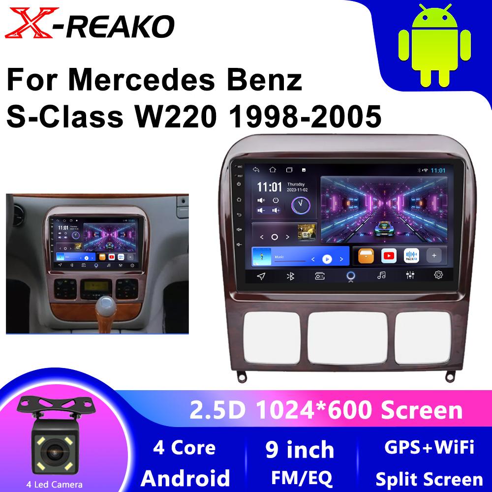 Для Mercedes Benz S Class W220 S280 S320 S350 S400 S430 S500 S600 AMG 1998-2005 Android Мультимедийный Автомобильный Плеер Радио GPS Видео