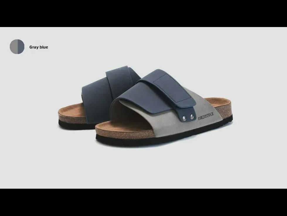 Мужские тапочки из пробки RUIZUSTOCK: Осенние и летние пляжные сандалии, водонепроницаемый нубук