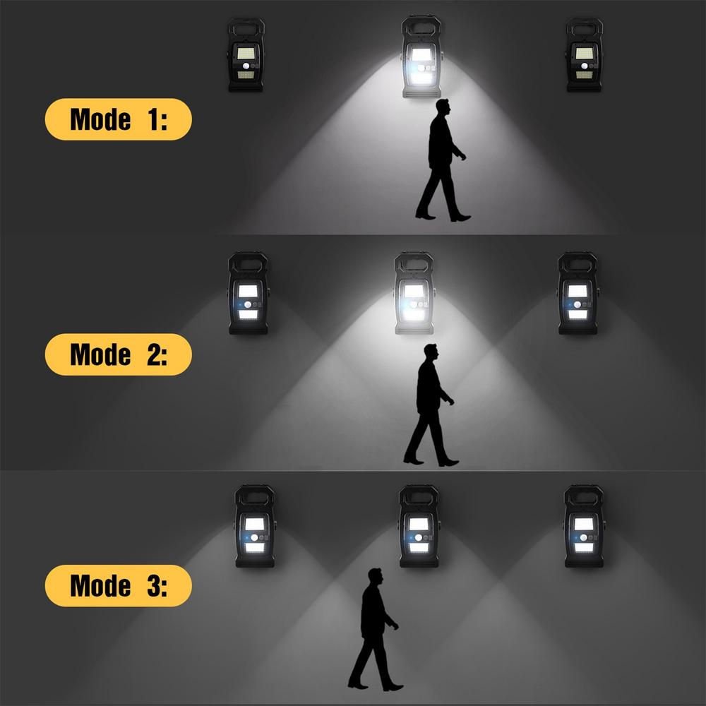 Клипсовые солнечные фонари, вращающиеся на 360 градусов, водонепроницаемый энергоэффективный фонарь на солнечной батарее с датчиком движения, клипсовый светильник для кемпинга