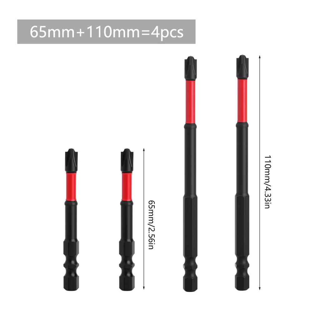 Electrician Screwdriver Bits 1/4" Hex Shank Multi-Tip Screwdriver Set for Electrical Maintenance