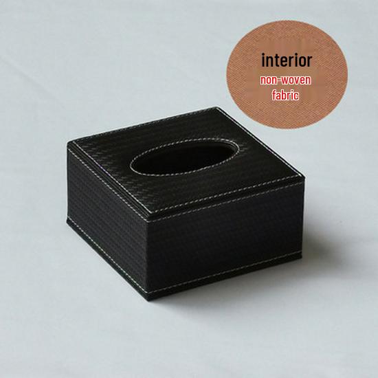 Nordic Luxury Leather Tissue Box - Creative Pull-out Design for Home or Hotel, Customizable Logo