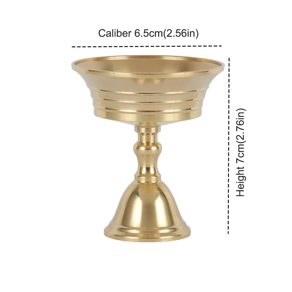 Universal Copper Butter Lamp Holder Golden Multi-Size Candle Holders Long Lamp Candlestick Home Decor