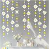 52.5 Ft Yellow White Polka Dot Daisy Hanging Garland Banner Groovy Boho Daisy Paper Garlands for Birthday Baby Shower Wedding Bridal Shower