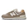 New Balance Nb 574 Ретро Верхний слой Коровья кожа Амортизирующие Износостойкие Низкие Повседневные Кроссовки для бега Женские кроссовки Хаки WL574SYL