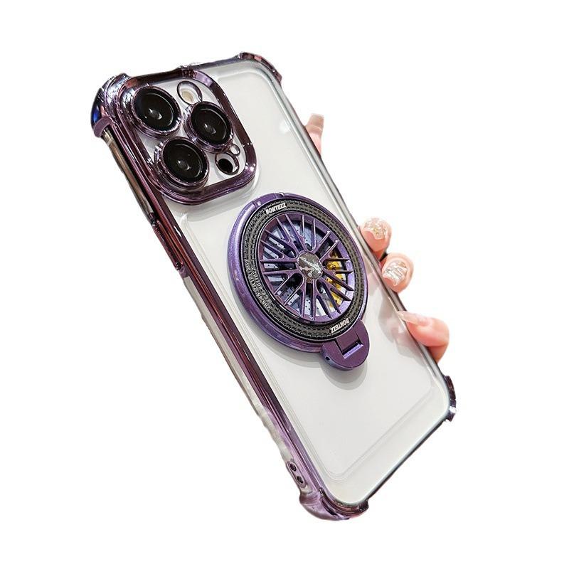 Новый поворотный гироскопический держатель для iPhone 17 Pro, четырехсторонний чехол для мобильного телефона, защитная пленка на объектив Apple 16, противоударный защитный чехол.