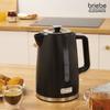 Elegance Bouilloire Électrique 1,7L Sans Fil Ébullition Rapide Sans BPA Base 360 Briebe KT1168BLK 2200W Noir 04056