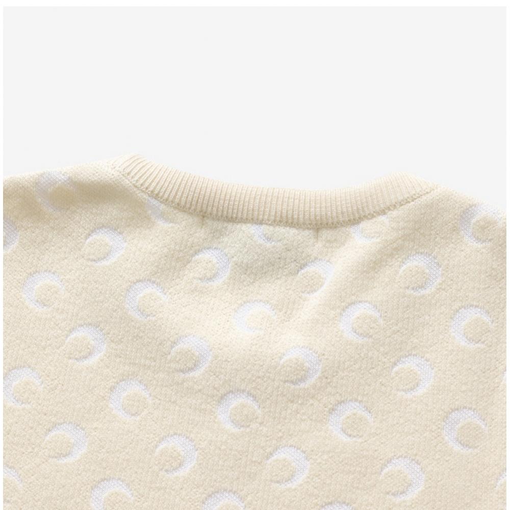 Marine Serre Жаккардовый Облегающий Женский Трикотаж Wtk014a Ckni0530 Wh20