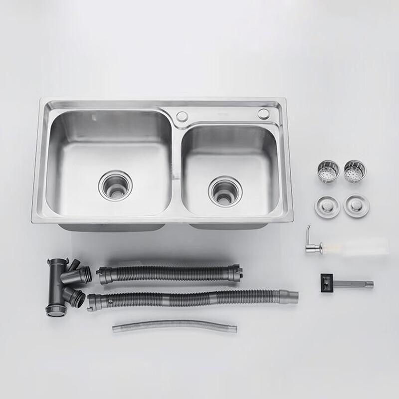 Grey Double Basin Kitchen Sink