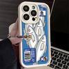 D-Скидка S-Соленая F-Рыба Чехол для телефона для iPhone 16 17 Air 16E 15 Pro Max 14 Plus 13 12 Mini Capa Мягкий корпус Силиконовый Funda