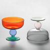 High Feet Glass Ice Cream Bowl 270 ML Dessert Cup Exquisite Fruit Salad Bowl  Cafe