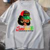 Juneteenth O-neck T Shirt for Women Men Short Sleeve T-shirt Tops Feedom 1865 Juneteenth Tees Gifts Summer Clothing