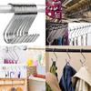 Stainless Steel S Hooks Heavy Duty Multi-Purpose S Shaped Hooks for Kitchen Utensils, Closet Clothes Bathroom Towels Workshop Tools, 3 Sizes Available