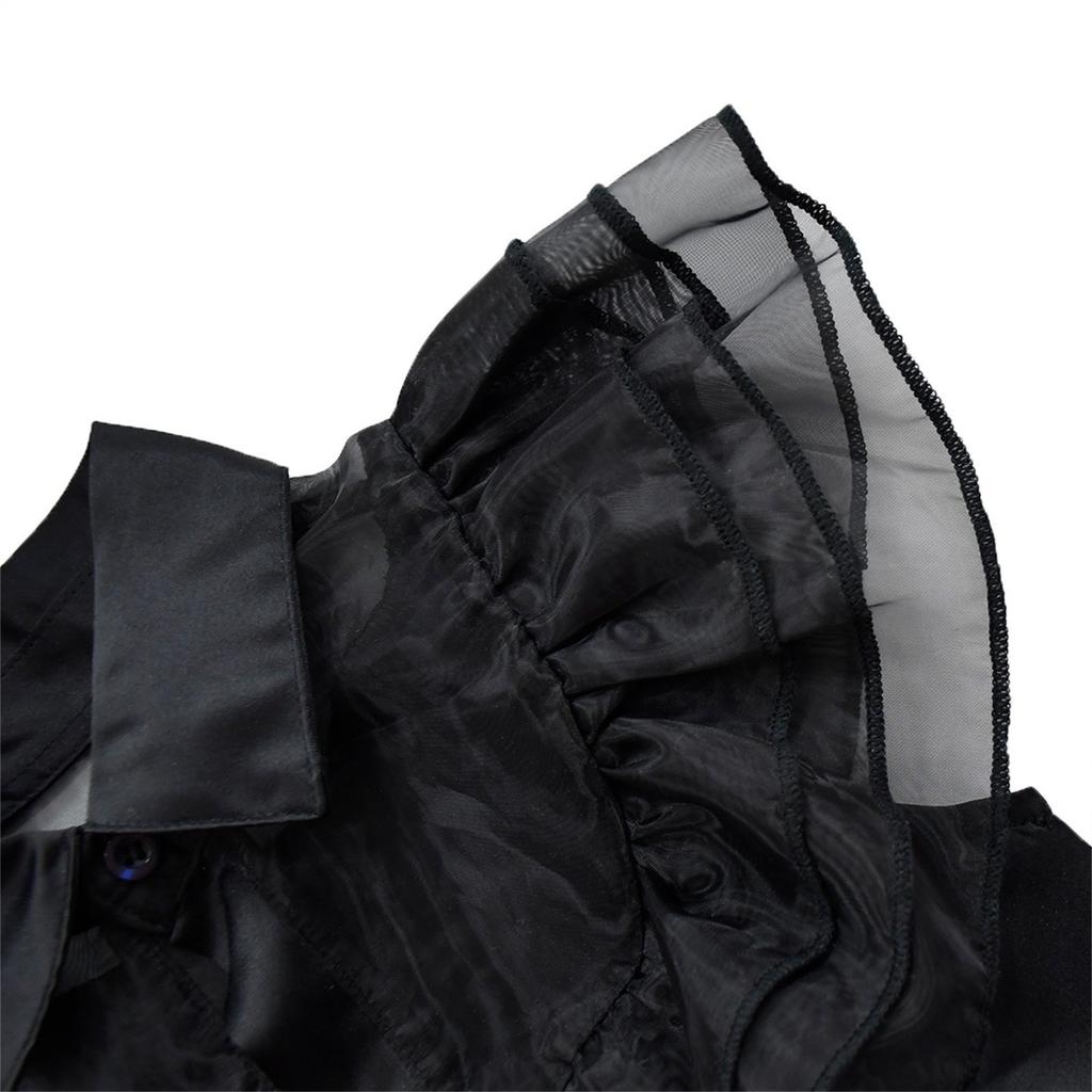 Женское платье, костюм для Хэллоуина, вечернее платье для косплея, черное платье из пряжи с поясом