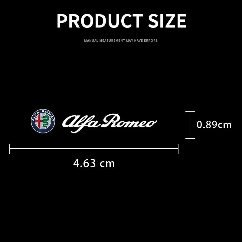 Для автомобиля Alfa Romeo Наклейка-значок на подголовник переднего сиденья Наклейки на боковое стекло автомобиля Для Alfa Romeo Giulia Stelvio MiTo Giulietta Tonale