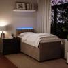Maison Exclusive - Sommier à lattes de lit et matelas Gris clair 90x200 cm Velours