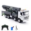 Игрушка Автобетононасос, 2.4G Пульт управления Литые строительные машины с работающим водяным насосом, светом и звуком