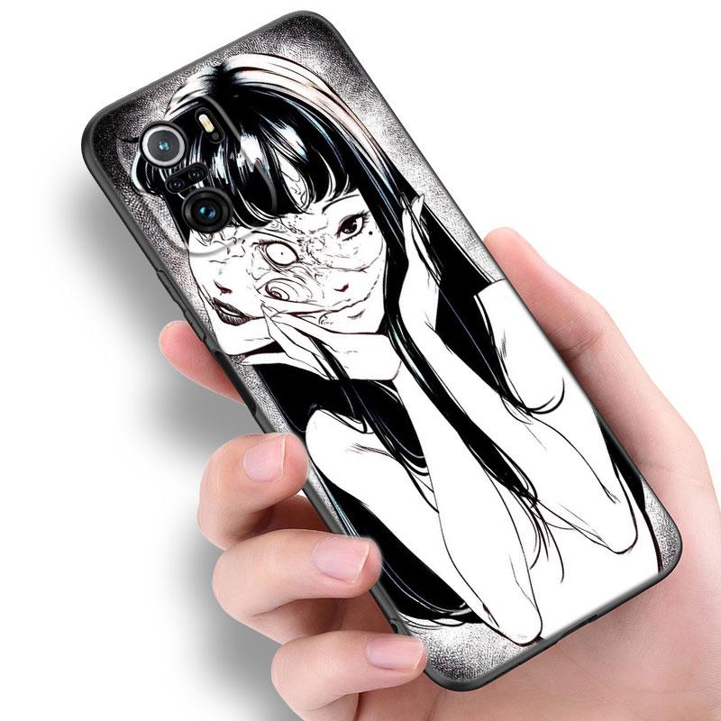 Japanese Horror Manga Black Phone Case For Xiaomi Redmi 7A 8A 9A 10A 11A 9C 10C 12C 13C 11 Prime A1 A2 Plus 12 4G Note 9T 12R