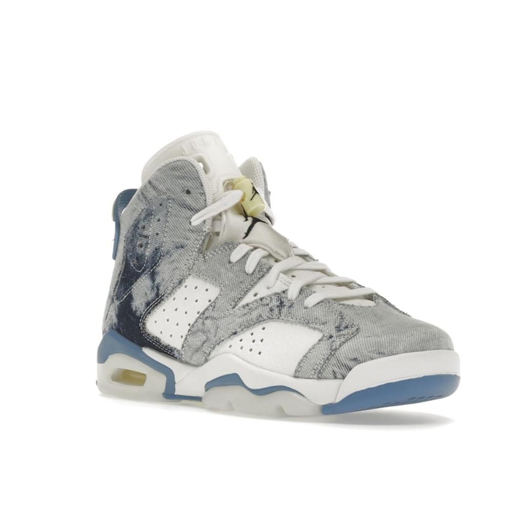 Детские кроссовки Air Jordan 6 Retro GS Washed Denim 2022 Blue White Dutch-Blue DM9045-100