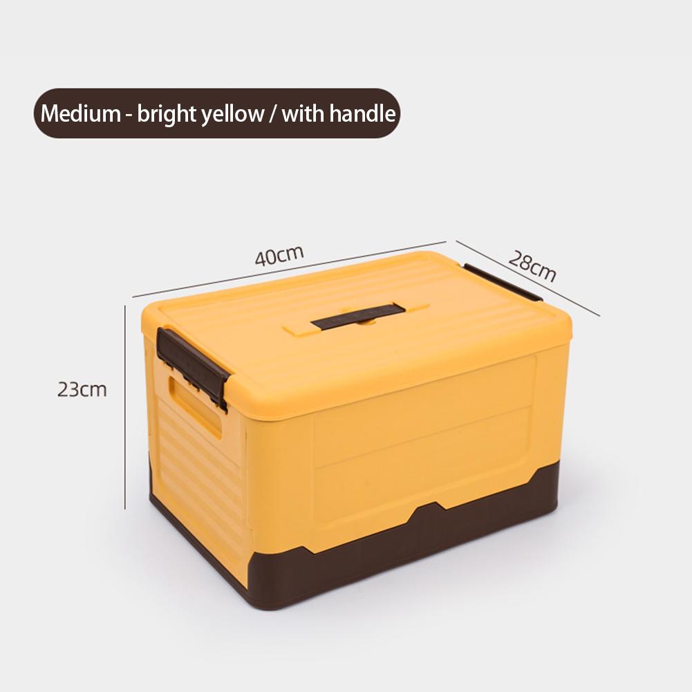 Large Capacity Foldable Storage Box With Lid Multifunction Organizer Toy Box Student Dormitory Plastic Storage Case
