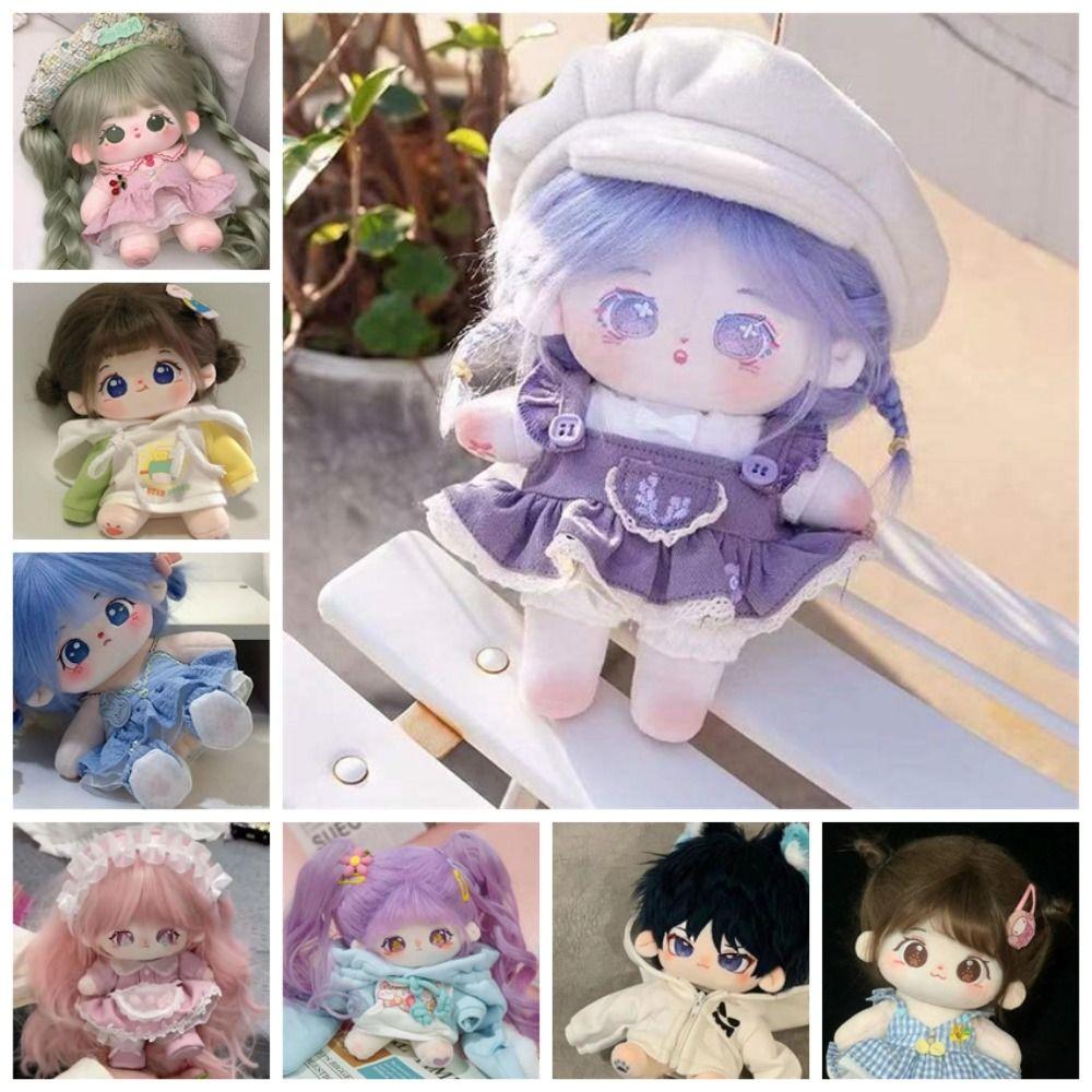 Красивая одежда для 20-сантиметровой хлопковой куклы, модная толстовка, трендовый K-pop наряд для плюшевых кукол