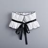 New Adjustabe Detachable Collar Boknowts Neck Ties Muffler for Womens and Mens Lapel Removable Fake Collar for Dress