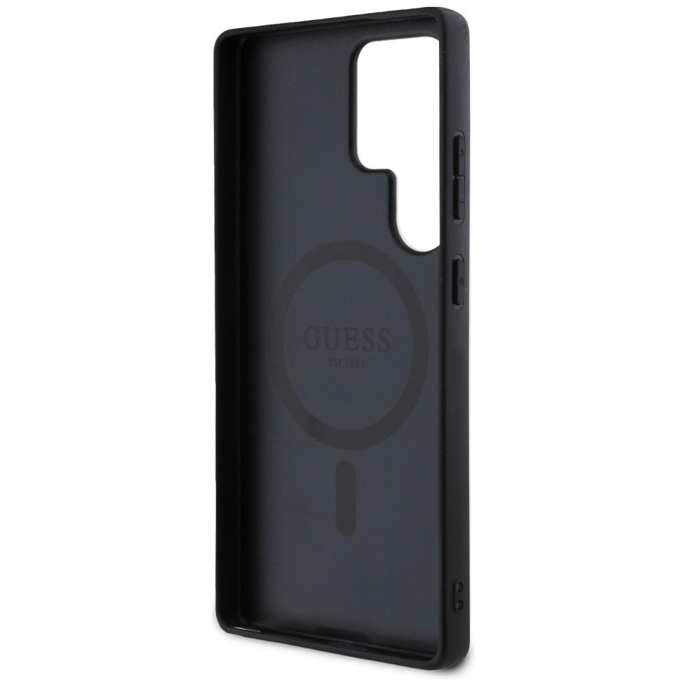 Etui Do Samsung Galaxy S25 Ultra Guess Leather Magsafe Czarny