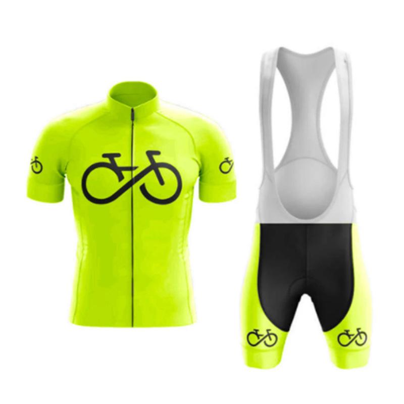 Summer cycling clothes road bike downhill clothes men's and women's short-sleeved cycling clothes set breathable perspiration