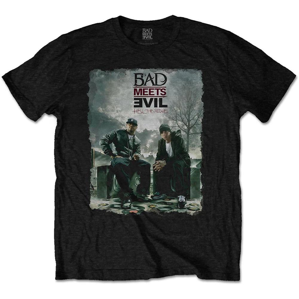 Men's Bad Meets Evil Burnt T-shirt Medium Black